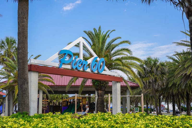 Pier 60 is one of the main attractions in Clearwater Beach