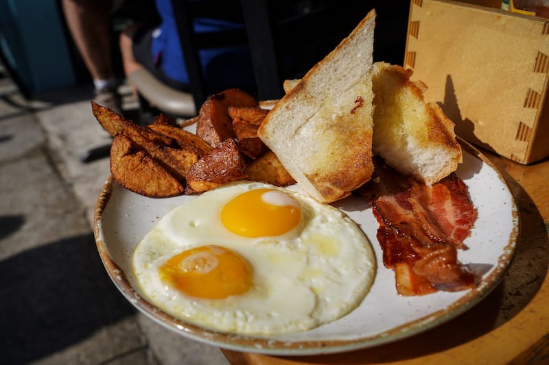 Breakfast at the Salty Crab