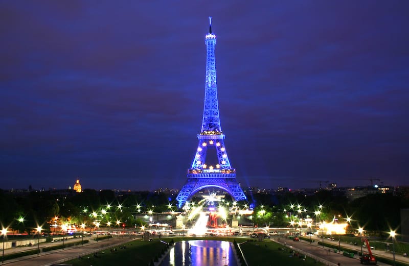 Eiffel Tower at night