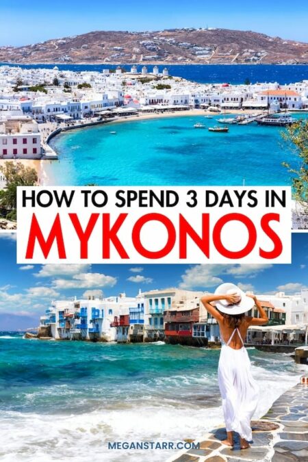 Are you looking for the best way to spend two days in Mykonos? This is the ultimate 2-day Mykonos itinerary, from what to do to where to eat (and even stay). I explain how to maximize your time in Mykonos without missing out on any of the fun! Click to learn more. | Weekend in Mykonos | Visit Mykonos | Things to do in Mykonos | What to do in Mykonos | Itinerary Mykonos | 2 days in Mykonos | Day trip to Mykonos | Travel to Mykonos | Mykonos sightseeing | Mykonos restaurants | Mykonos hotels | Where to stay in Mykonos | Hotels in Mykonos | Mykonos travel guide | Mykonos 2-day itinerary | Mykonos two-day itinerary | Mykonos day trip