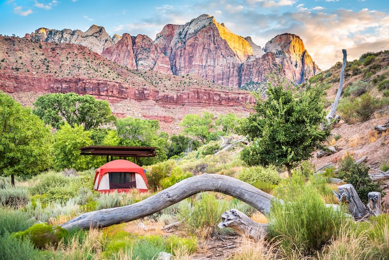 Camping in Zion National Park