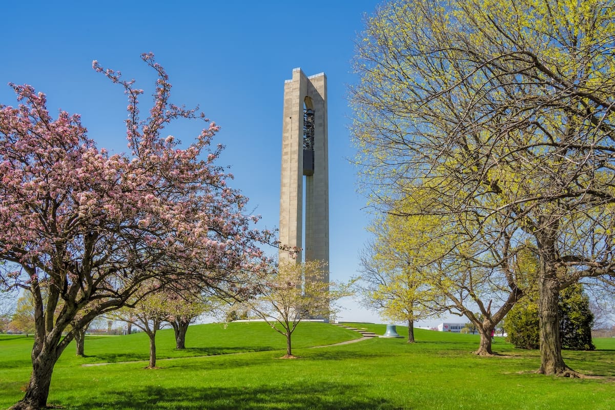 Carillon Historical Park in the spring