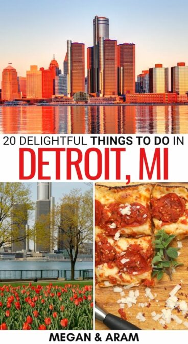 Searching for the best things to do in Detroit? This guide uncovers the top Detroit attractions, landmarks, restaurants, and even includes where to stay! Learn more! | Detroit landmarks | Detroit sightseeing | Detroit itinerary | What to do in Detroit | Places to visit in Detroit | Detroit museums | Detroit restaurants | Detroit coffee shops