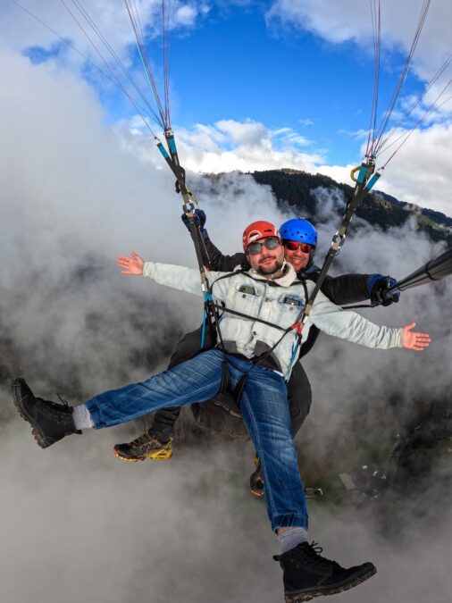 Me up in the sky in Interlaken