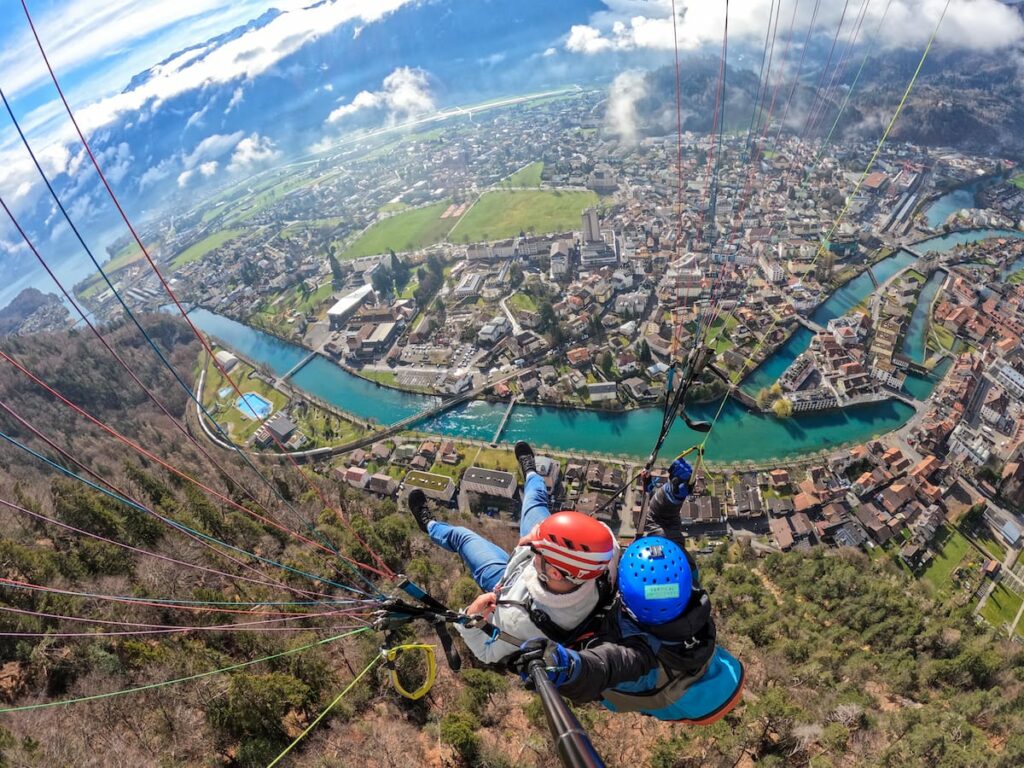 Me flying over Interlaken