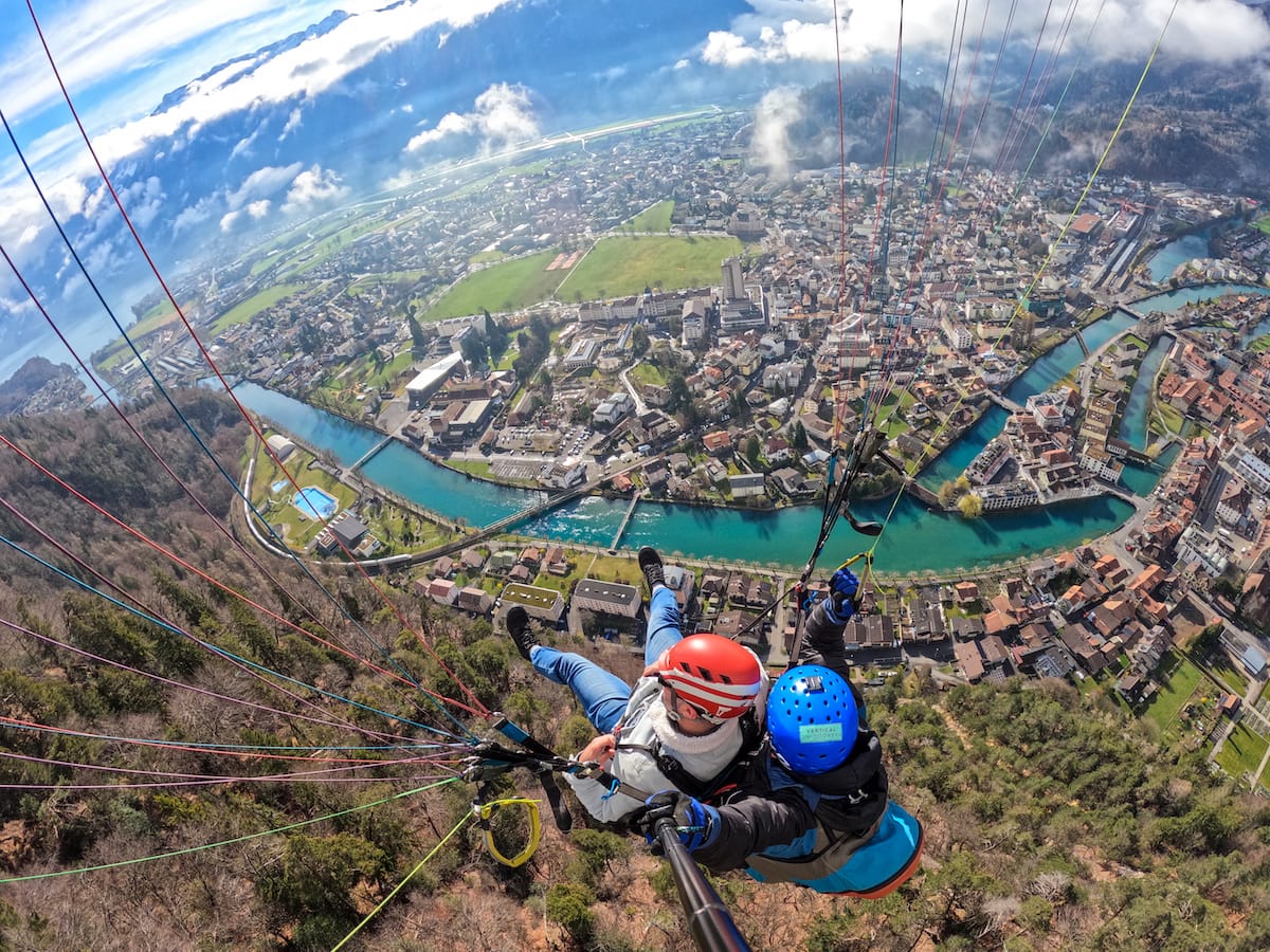 Paragliding in Interlaken - the most popular activity there!