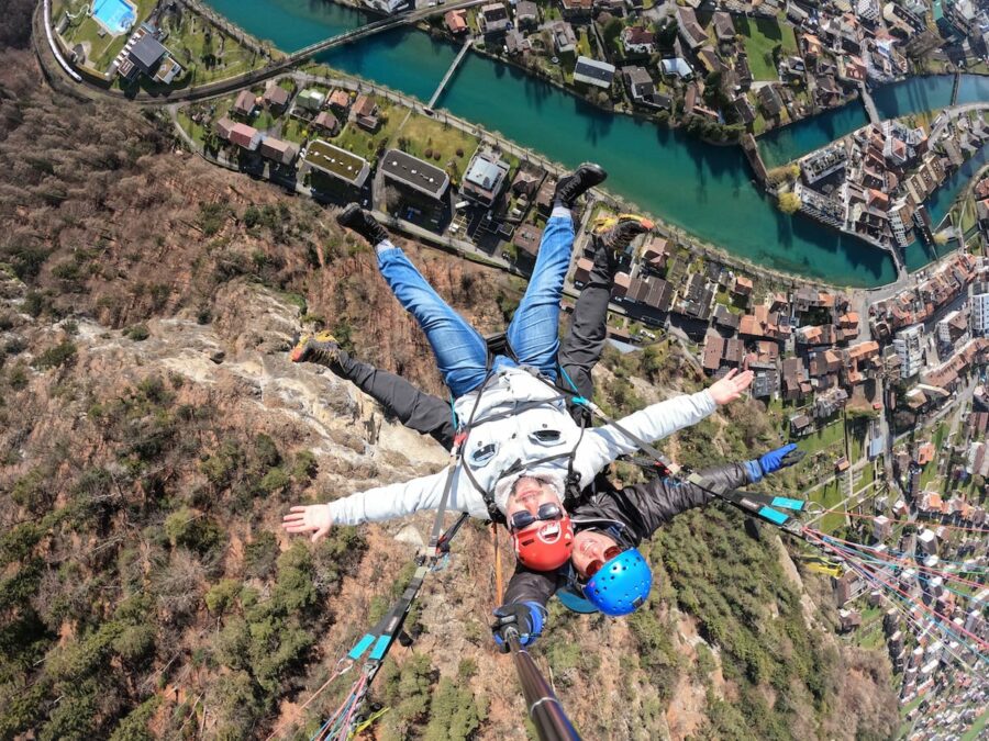 Me flying over Interlaken