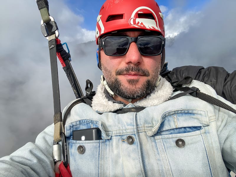 Up in the sky in Interlaken 