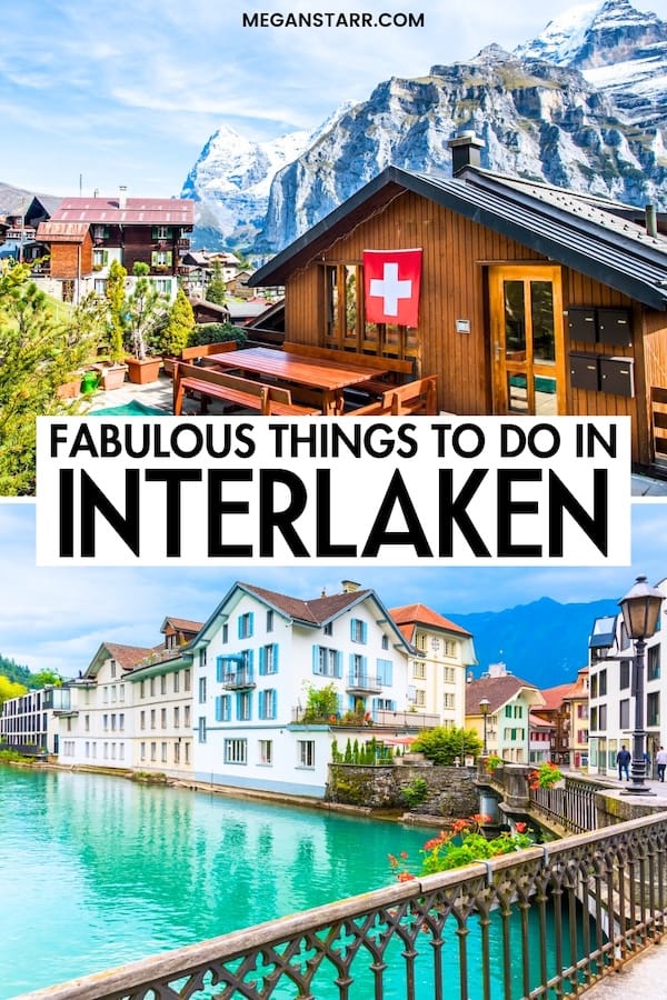 Are you looking for the best things to do in Interlaken, Switzerland? This guide details the top Interlaken attractions, including mountain adventures, places to eat, landmarks, and more! This is your Interlaken bucket list! | What to do in Interlaken | Interlaken landmarks | Interlaken restaurants | Interlaken things to do | Visit Interlaken | Interlaken day trips | Day trips from Interlaken | Interlaken sightseeing | Interlaken for first-timers | Interlaken itinerary