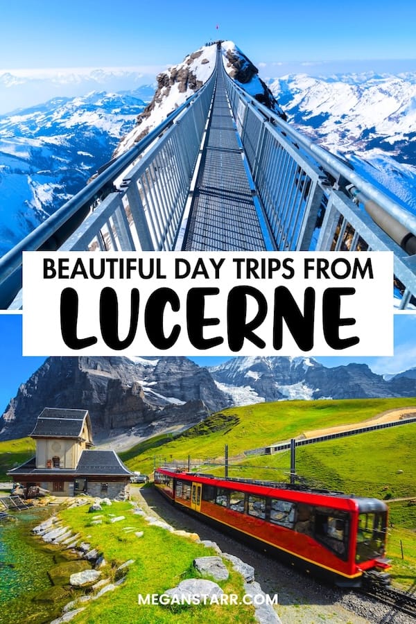 Are you looking for the best day trips from Lucerne, Switzerland? This guide includes some of my top picks – from jaw-dropping nature to cute villages… and more! Click to learn more! | Lucerne day trips | Places to visit near Lucerne | Places near Lucerne | Lucerne itinerary | Things to do in Lucerne | What to do in Lucerne | Villages Near Lucerne | Weekend Breaks from Lucerne | Day tours from Lucerne