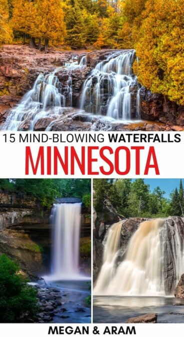 Searching for the prettiest waterfalls in Minnesota? This Minnesota waterfalls guide will help you find the best roadside stops and waterfall hikes in MN! | MI waterfalls | Waterfalls in MI | What to do in Minnesota | Things to do in Minnesota | Minnesota itinerary | Nature in Minnesota | Minnesota sightseeing | Minnesota trails | Minnesota hikes