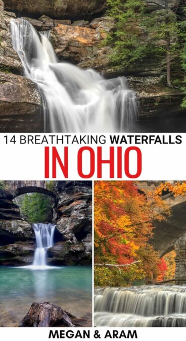 Are you looking for the best Ohio waterfalls for your upcoming trip around the state? These waterfalls in Ohio have you covered - click to learn more! | Things to do in Ohio | Waterfalls in OH | OH waterfalls | Waterfall hikes in Ohio | Ohio waterfall hikes | What to do in Ohio | Waterfalls near Cleveland | Cuyahoga Valley National Park waterfalls | Waterfalls near Cincinnati | Waterfalls near Columbus | Waterfalls near Dayton | Hocking Hills waterfalls