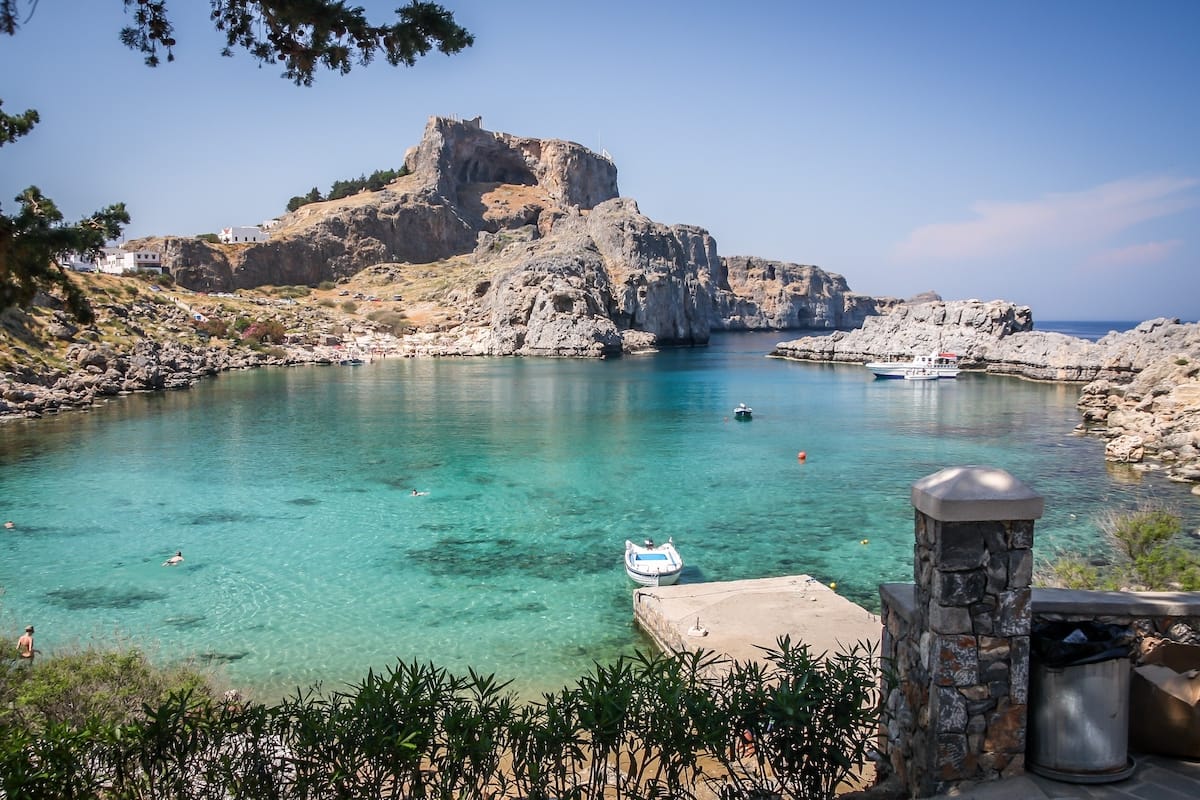 St Paul’s Bay in Rhodes