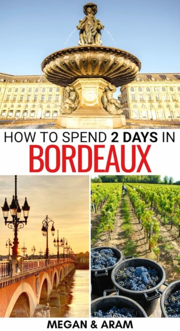 Are you looking for the best way to spend a weekend in Bordeaux? This 2 days in Bordeaux itinerary has you covered - and includes options for an extended stay! | Bordeaux 2 day itinerary | 3 days in Bordeaux | Weekend in Bordeaux | What to do in Bordeaux | Bordeaux sightseeing | Visit Bordeaux | Bordeaux travel | Things to do in Bordeaux
