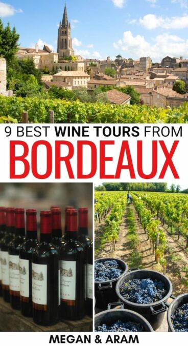 Looking for the best Bordeaux wine tours to book on your trip? We list some amazing wine tastings from Bordeaux, including both Saint-Emilion and Medoc! | Wine tours from Bordeaux | Bordeaux to Medoc | Bordeaux to Saint-Emilion | Wine tastings in Bordeaux | Bordeaux wine tastings | Wine in Bordeaux | Bordeaux wine bars 