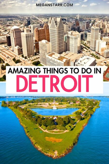 Are you looking for the best things to do in Detroit? This guide will help you find the best Detroit attractions, museums, restaurants, and landmarks to add to your itinerary! Save this Detroit bucket list for later! | Detroit things to do | What to do in Detroit | Detroit landmarks | Detroit sightseeing | Detroit museums | Detroit restaurants | Detroit travel guide | Detroit itinerary