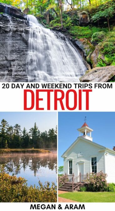 Are you looking for the best day trips from Detroit? This guide uncovers the top Detroit day trips - including a few weekend getaway options! Click for more! | Places to visit near Detroit | Detroit places to visit | Places to visit in Michigan | Weekend getaways from Detroit | Weekend trips from Detroit | What to do in Detroit | Detroit itinerary | Things to do in Detroit