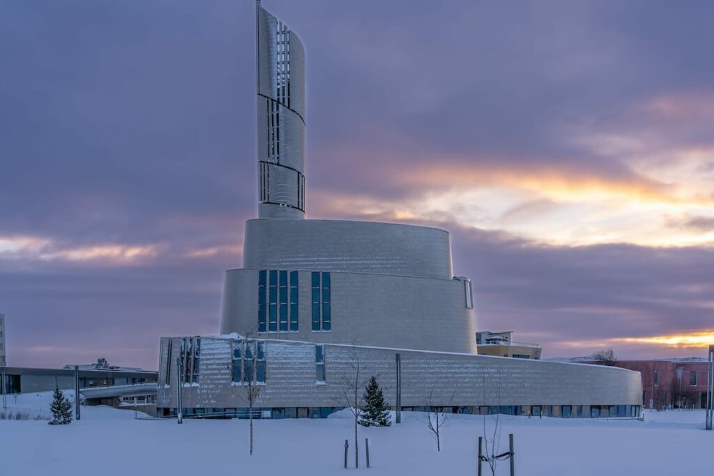 Northern Lights Cathedral in Alta