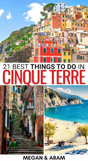 Are you looking for the best things to do in Cinque Terre? This guide covers the top Cinque Terre attractions, beaches, hikes, and beyond! Click for more! | Cinque Terre things to do | What to do in Cinque Terre | Places to visit in Cinque Terre | Beaches in Cinque Terre | Things to see in Cinque Terre | Cinque Terre itinerary | Cinque Terre sightseeing | Cinque Terre hikes