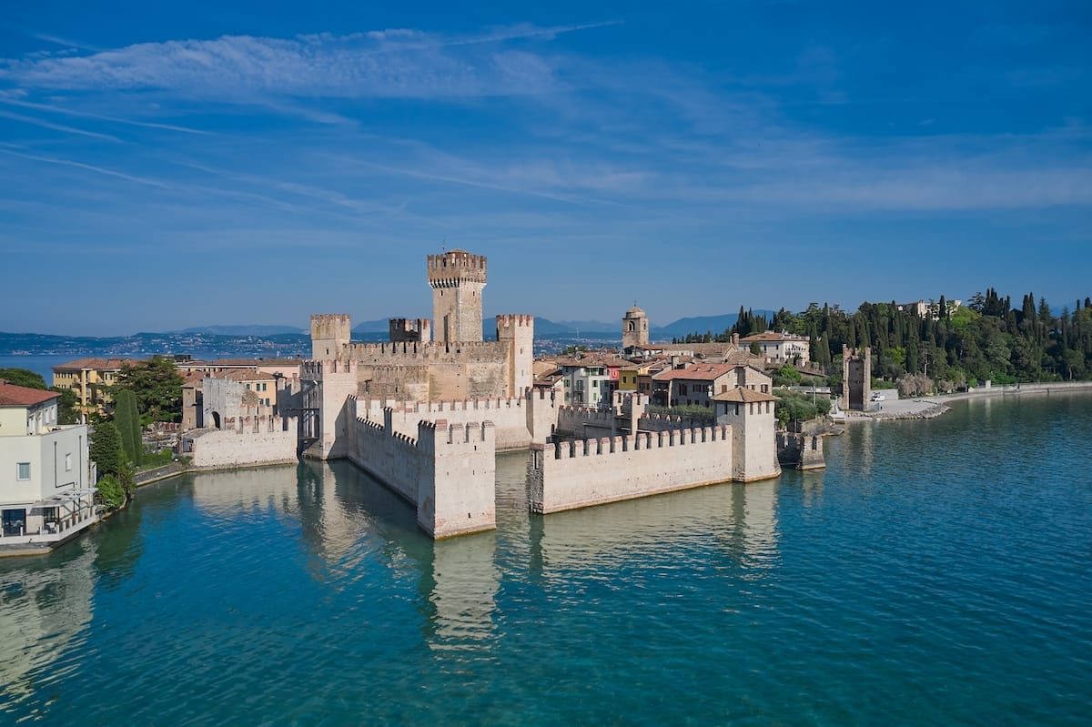 Castello Scaligero is one of the most impressive fortresses in Italy