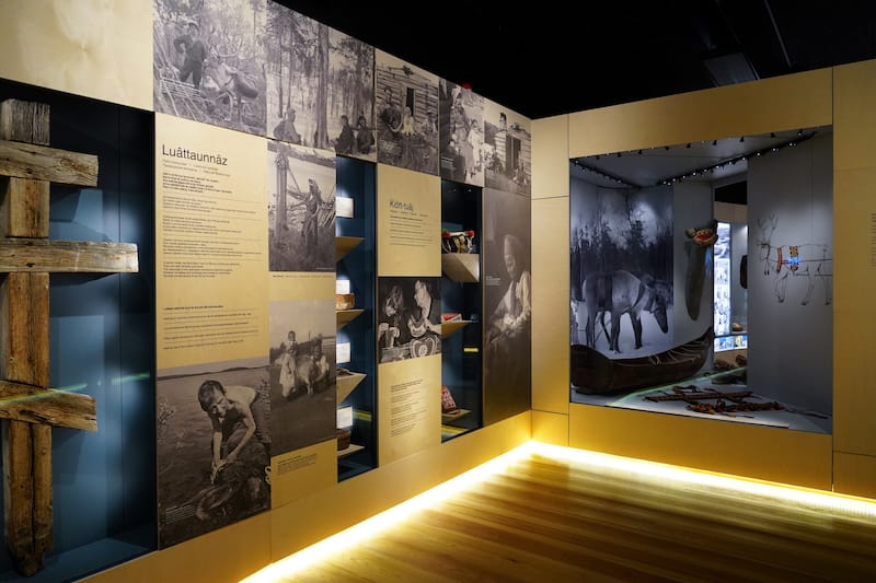 Inside the Ä´vv Skolt Sámi Museum