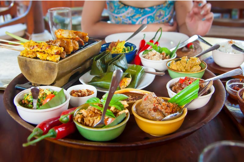 Delicious food in Bali