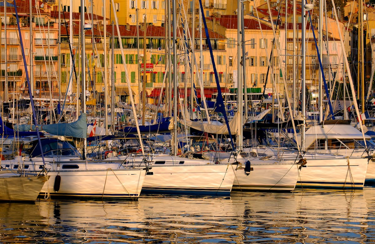 Golden hour at Vieux Port