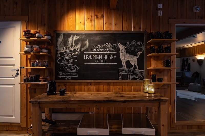 Inside the lodge