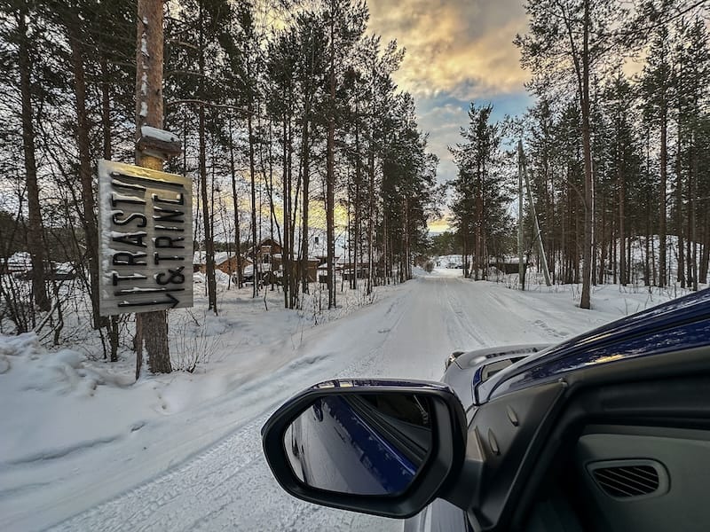 My rental car in Alta