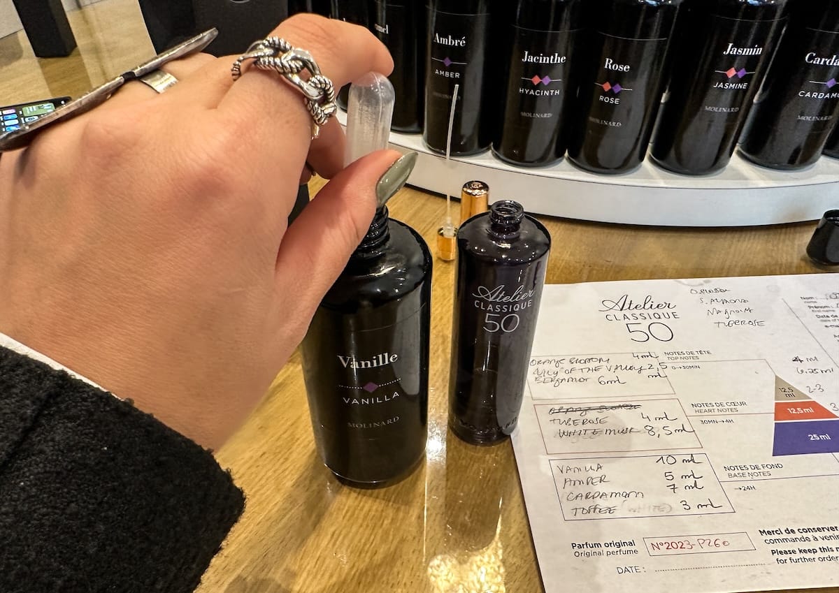 Making my own perfume at Molinard
