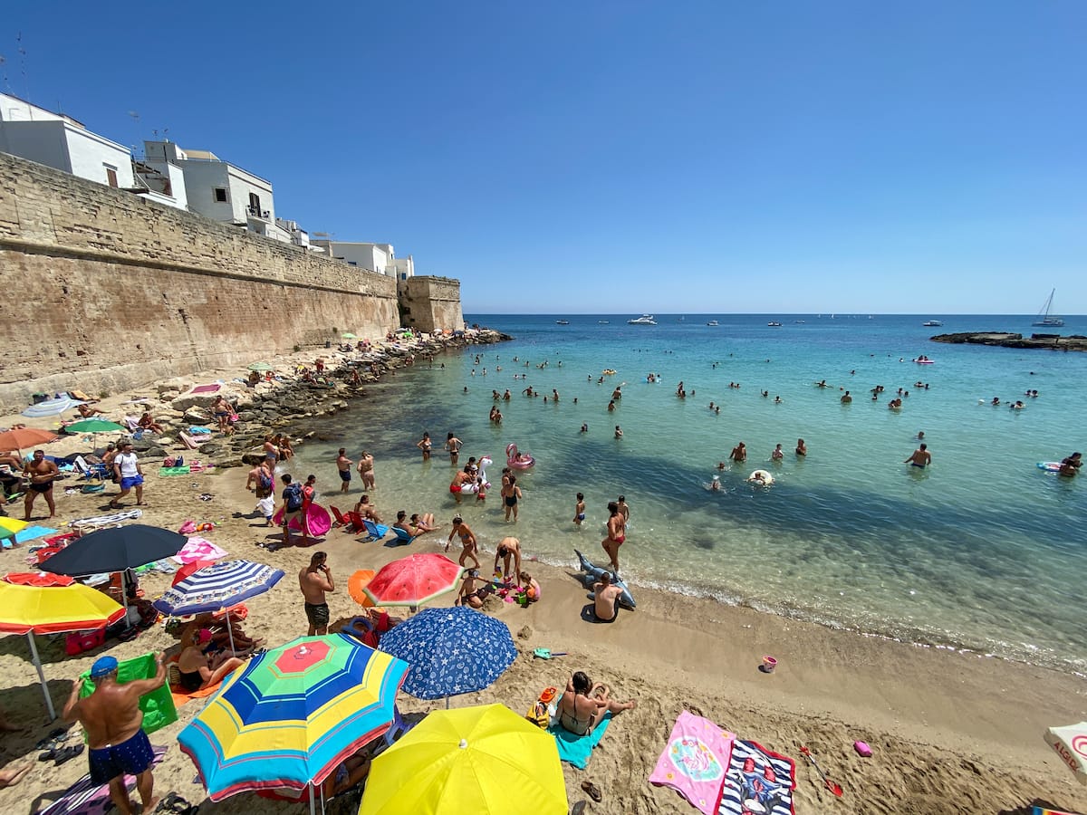 Famous (and busy!) Cala Porta Vecchia