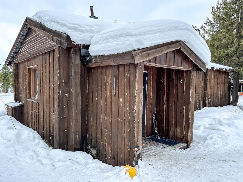 The cabin we hung out in