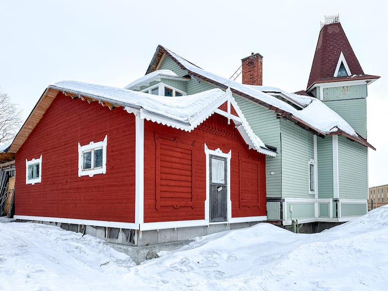 Snowy winter in Kiruna