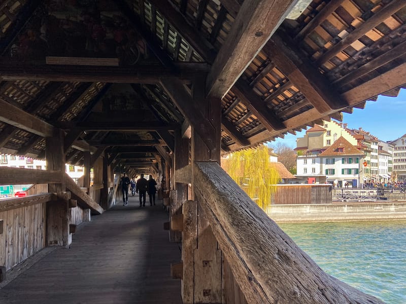 Inside Chapel Bridge