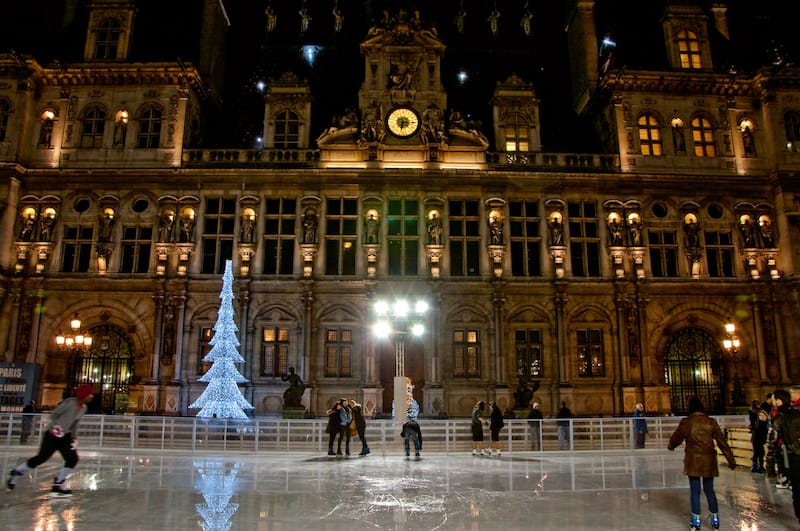 Ice skating in Paris - lornet - Shutterstock