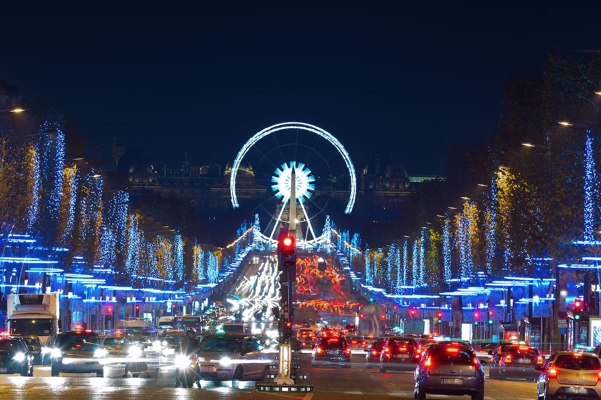 Illuminations on the Champs-Elysées