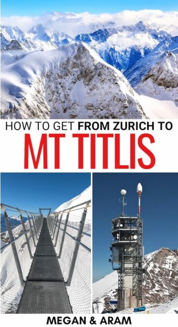 Are you looking to book a tour from Zurich to Mount Titlis? This guide details how to book the best Mt Titlis tour from Zurich, what to expect, and much more! | day trips from Zurich | Zurich tours | Places to visit near Zurich | Zurich in summer | Zurich in winter | Things to do in Zurich | What to do in Zurich