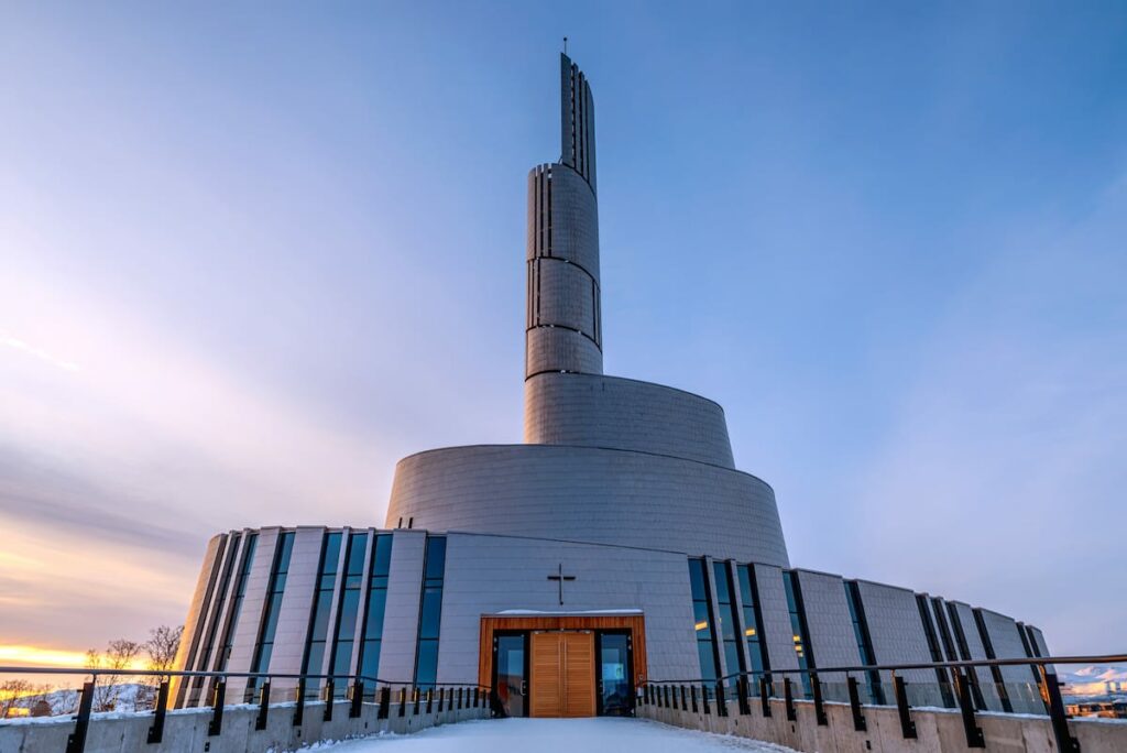 Northern Lights Cathedral in Alta