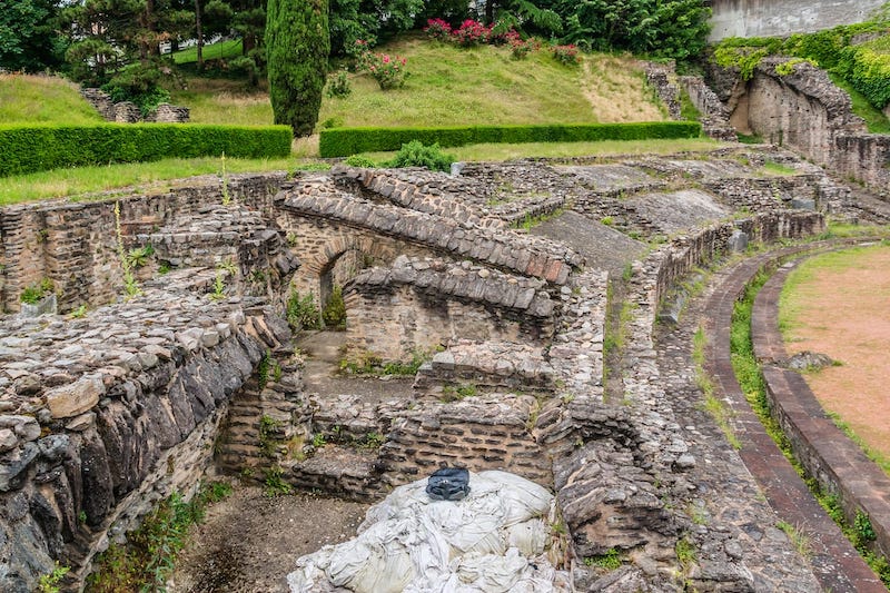 Roman Amphitheatre in Croix-Rousse in summer (still a must-visit in winter)