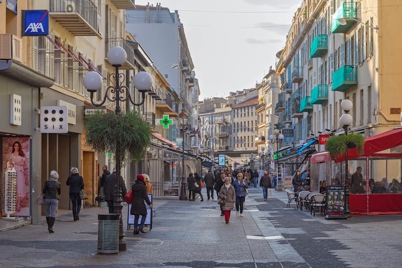 Shopping in January in Nice, France - Baloncici - Shutterstock