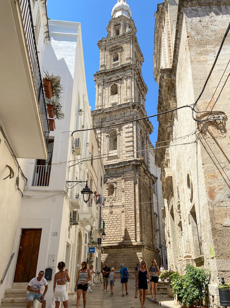 The Monopoli Cathedral standing tall