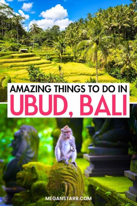 Are you looking for the best things to do in Ubud? This guide will help you find the best Ubud attractions, museums, restaurants, and landmarks to add to your itinerary! Save this Ubud bucket list for later! | Ubud things to do | What to do in Ubud | Ubud landmarks | Ubud sightseeing | Ubud museums | Ubud restaurants | Ubud travel guide | Ubud itinerary