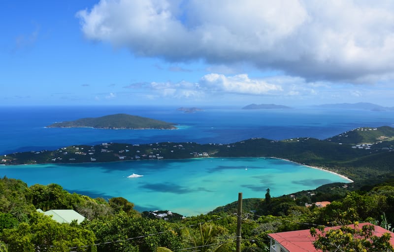 View of Magen's Bay from Mountain Top