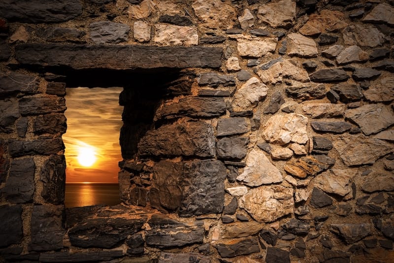 Watching the sun set from Porto Venere