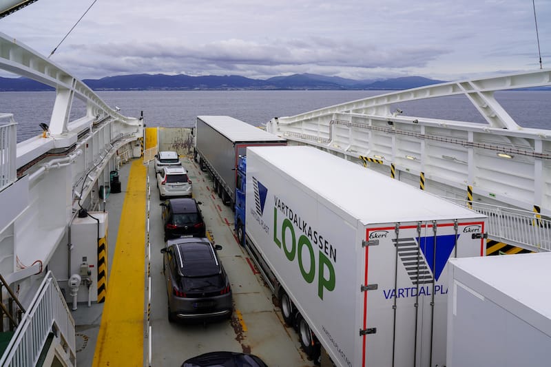 Ferry going to Molde, Norway