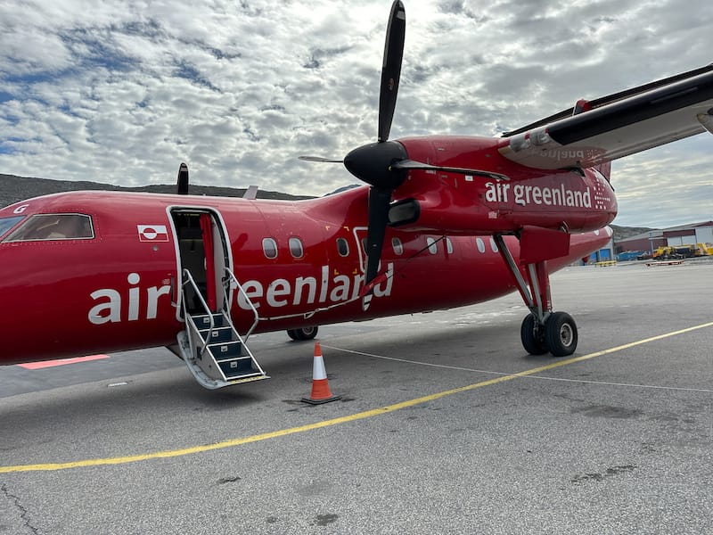 An Air Greenland flight domestic plane