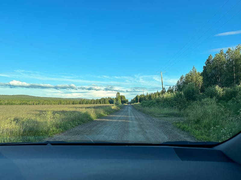 These gravel roads were the max my little Yaris could do!
