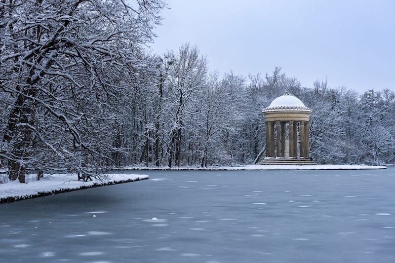 Winter in Nymphenburg Park