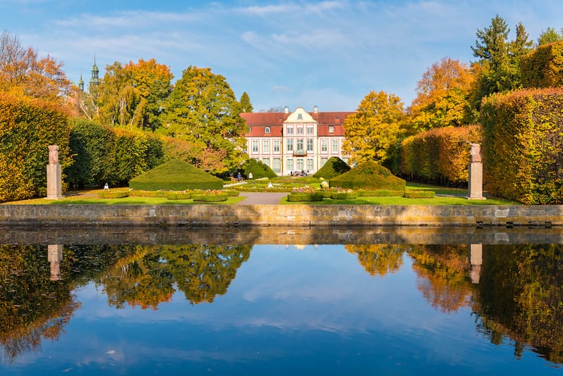 Abbots Palace in Oliwa Park in Gdansk