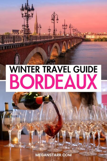 
Looking to take a trip to Bordeaux in winter this year? This travel guide will help you plan your trip! From the best things to do during winter in Bordeaux to where to stay and eat... I have covered it all. You will also find information about the weather and best seasonal activities inside. Click to learn more. | Bordeaux in winter | Winter in Bordeaux | Winter trip to Bordeaux | Bordeaux winter vacation | Winter vacation in Bordeaux | Things to do in Bordeaux in winter | What to do in Bordeaux | Bordeaux itinerary | Bordeaux in November | Bordeaux in December | Christmas in Bordeaux | New Years in Bordeaux | Bordeaux in January | Bordeaux in February | Bordeaux in March | Bordeaux winter tours